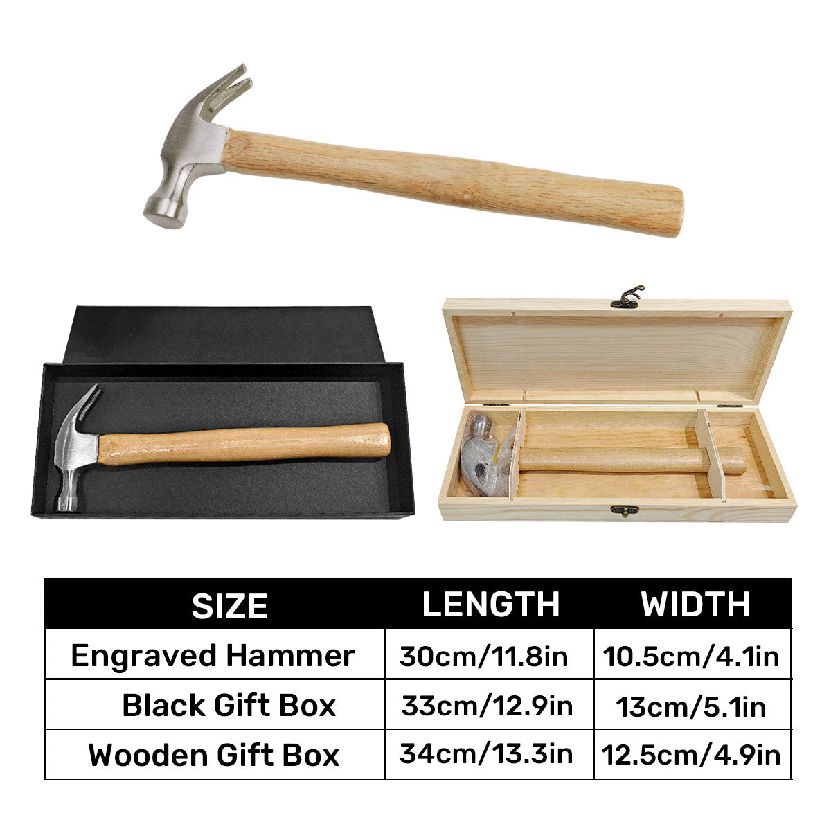 You Nailed It - Personalized Wooden Hammer
