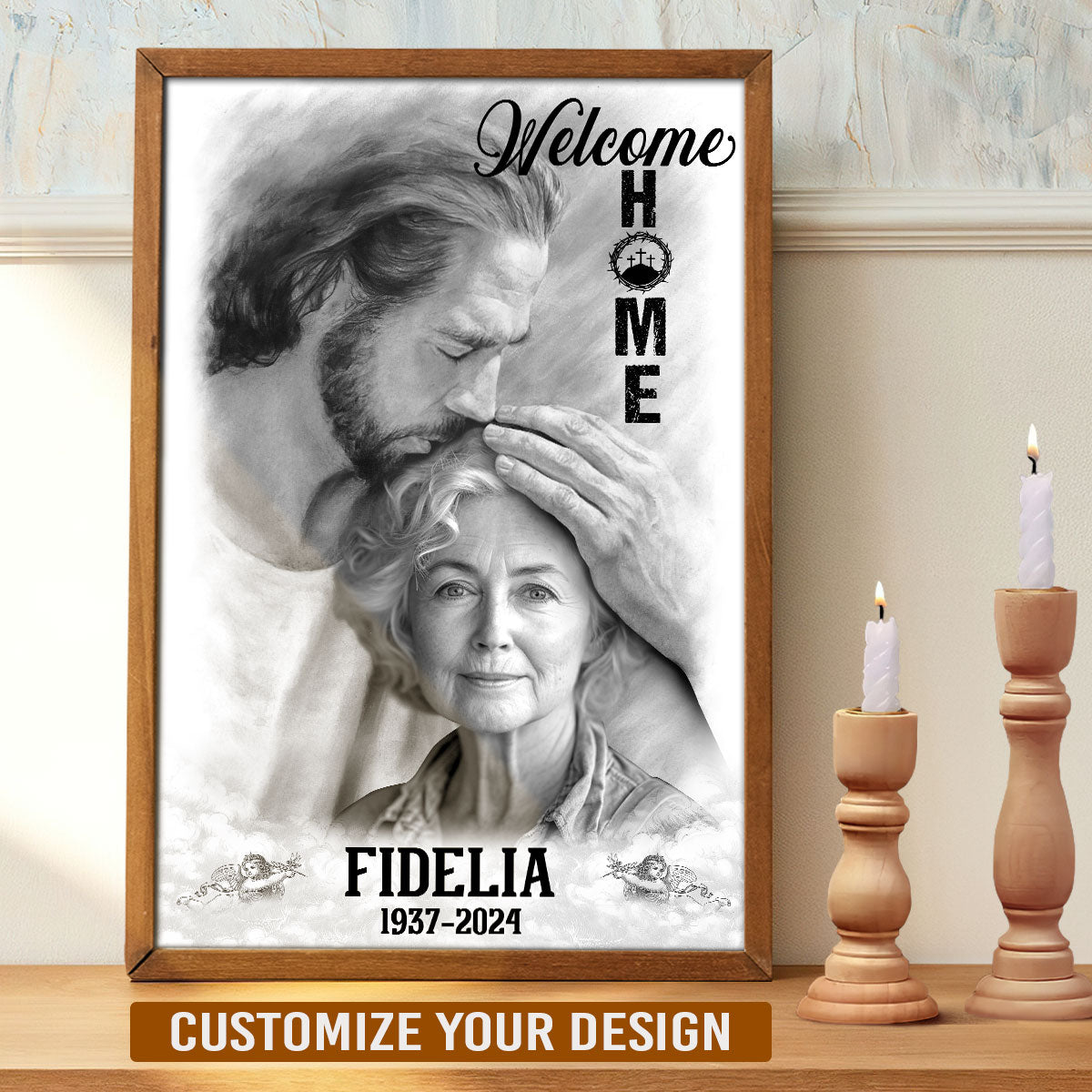 God Has You In His Arms I Have You In My Heart - Personalized Poster FCPTM1063