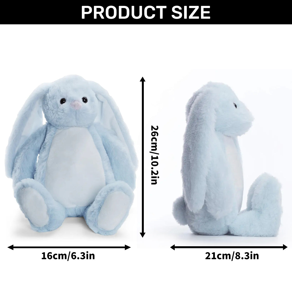 Positive Vibes For Little Minds - Personalized Stuffed Bunny