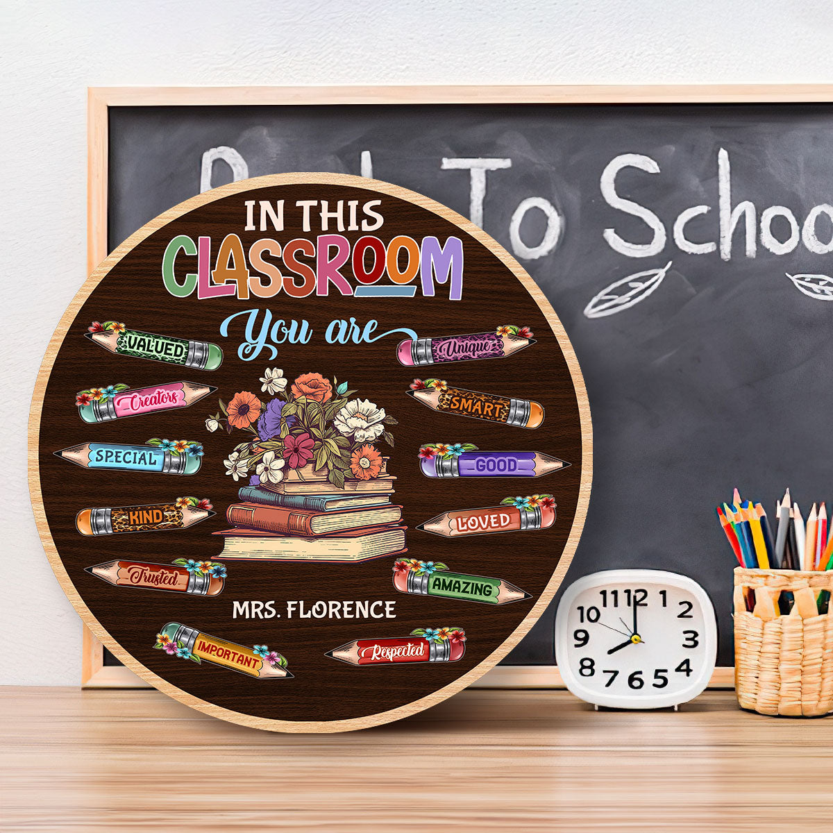 In This Classroom - Personalized Wooden Sign FCDSM1047