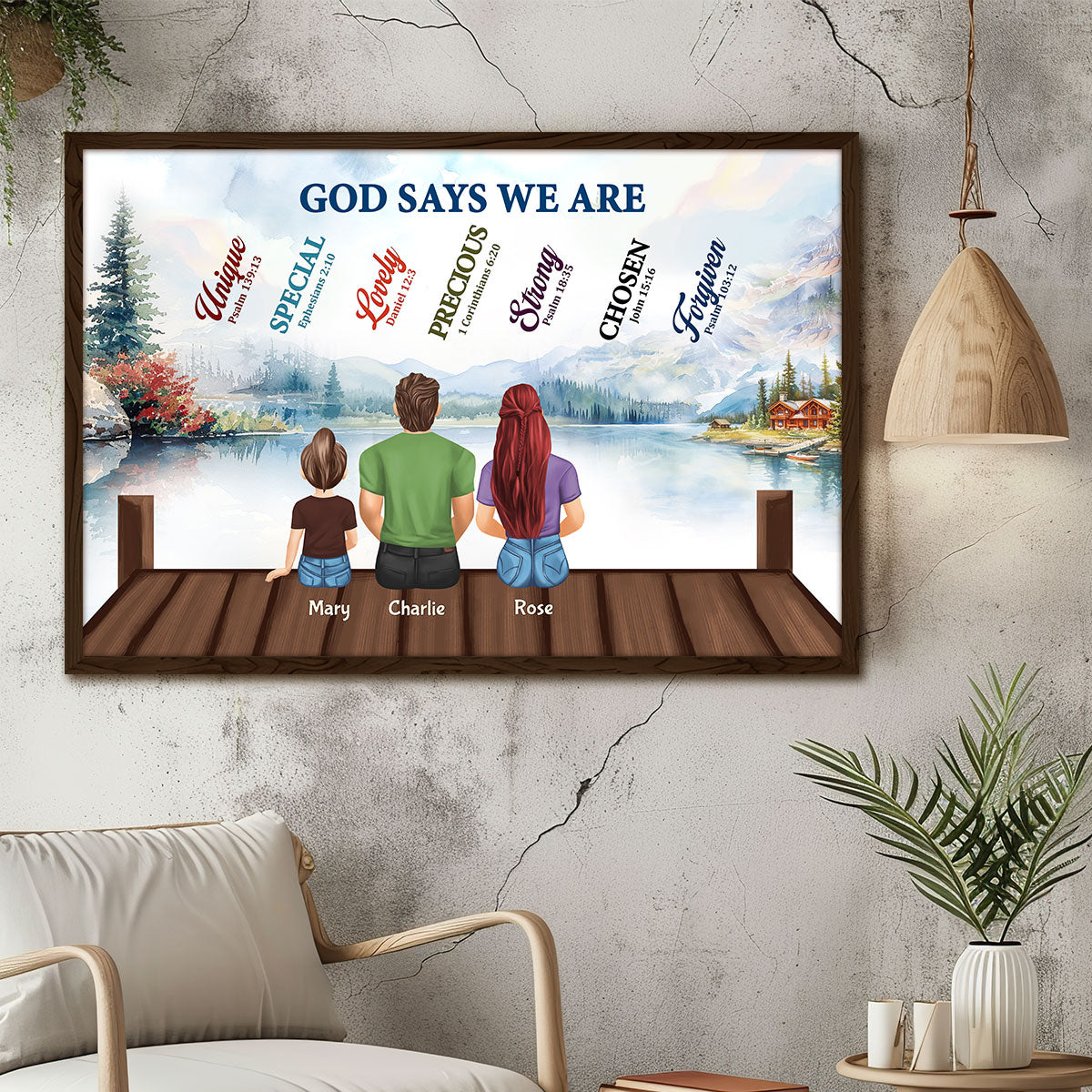 God Says We Are - Personalized Poster FCPTM1062