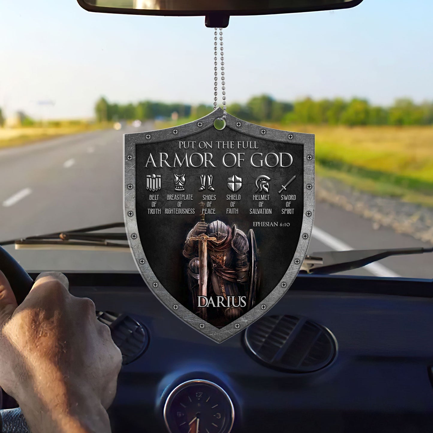 Put On The Full Armor Of God - Personalized 1-Side Acrylic Ornament FCACOLEH1578L