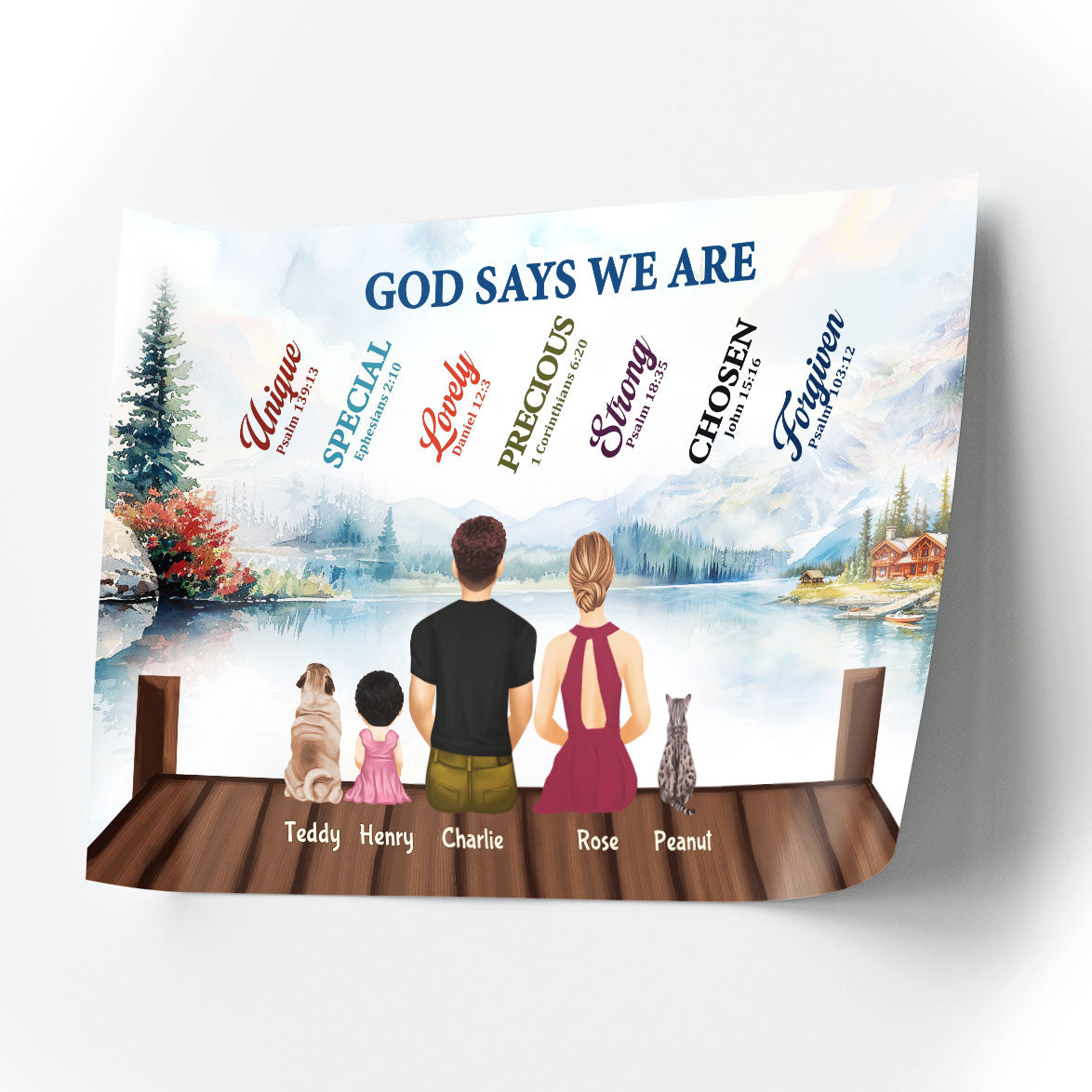 God Says We Are - Personalized Poster FCPTM1062