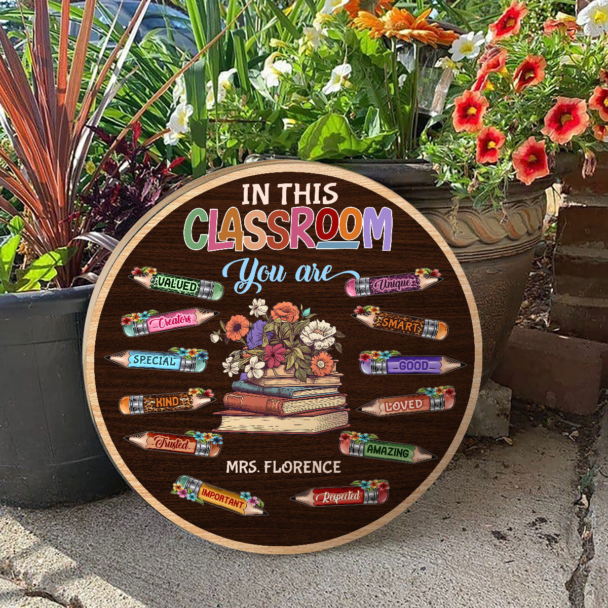 In This Classroom - Personalized Wooden Sign FCDSM1047