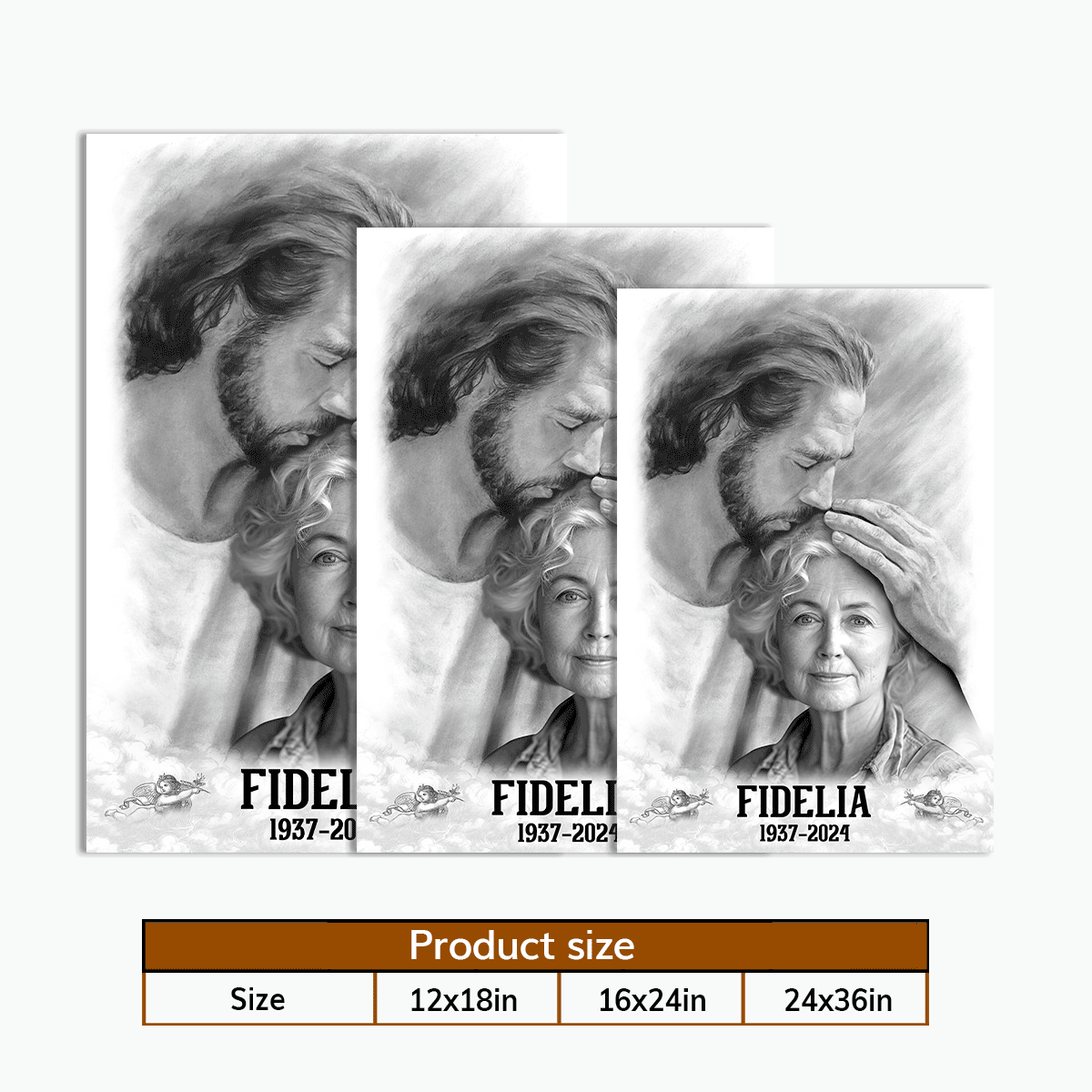 God Has You In His Arms I Have You In My Heart - Personalized Poster FCPTM1063