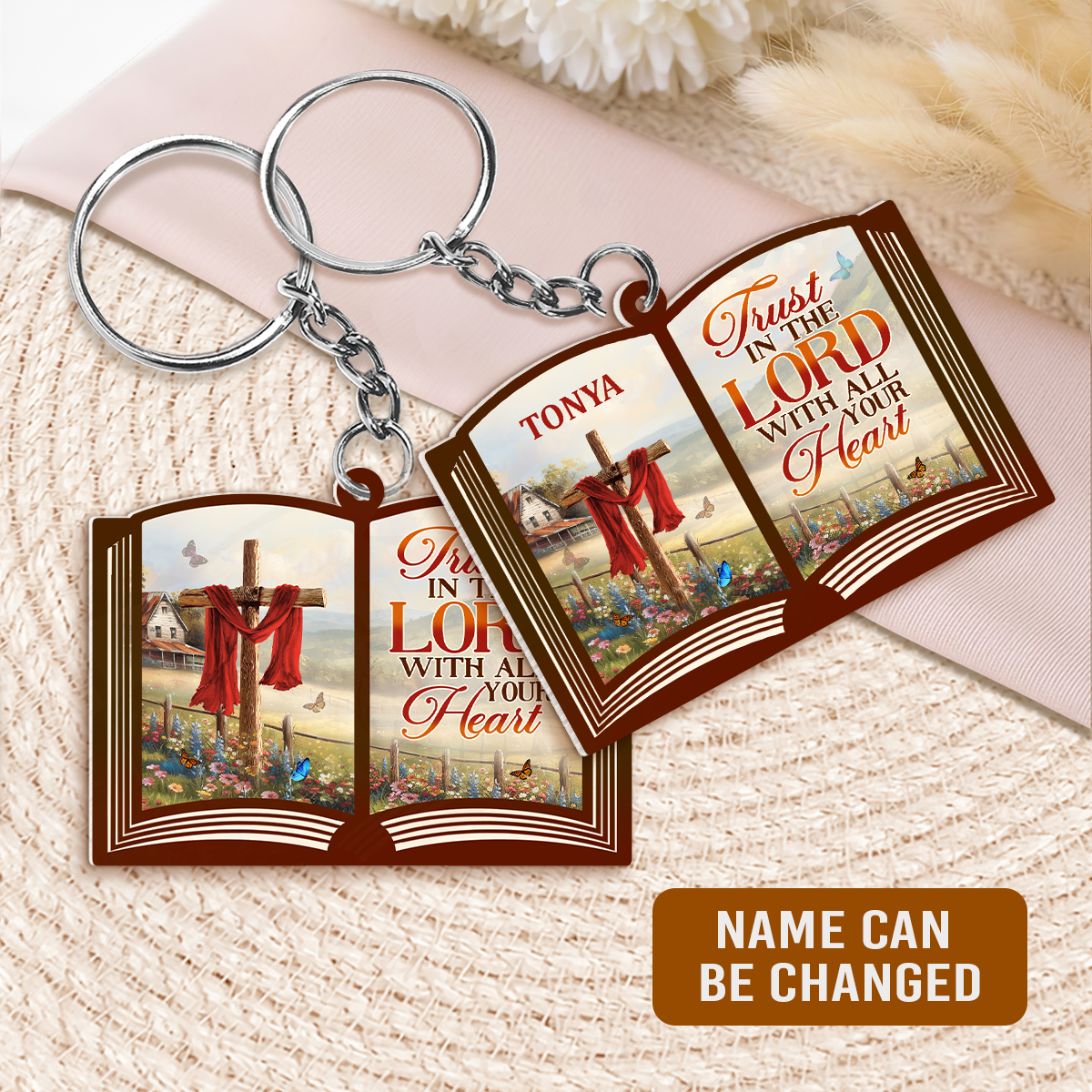 Trust In The Lord - Personalized Acrylic Keychain FCKCM1060