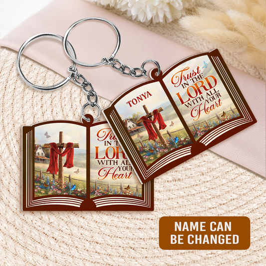 Trust In The Lord - Personalized Acrylic Keychain FCKCM1060