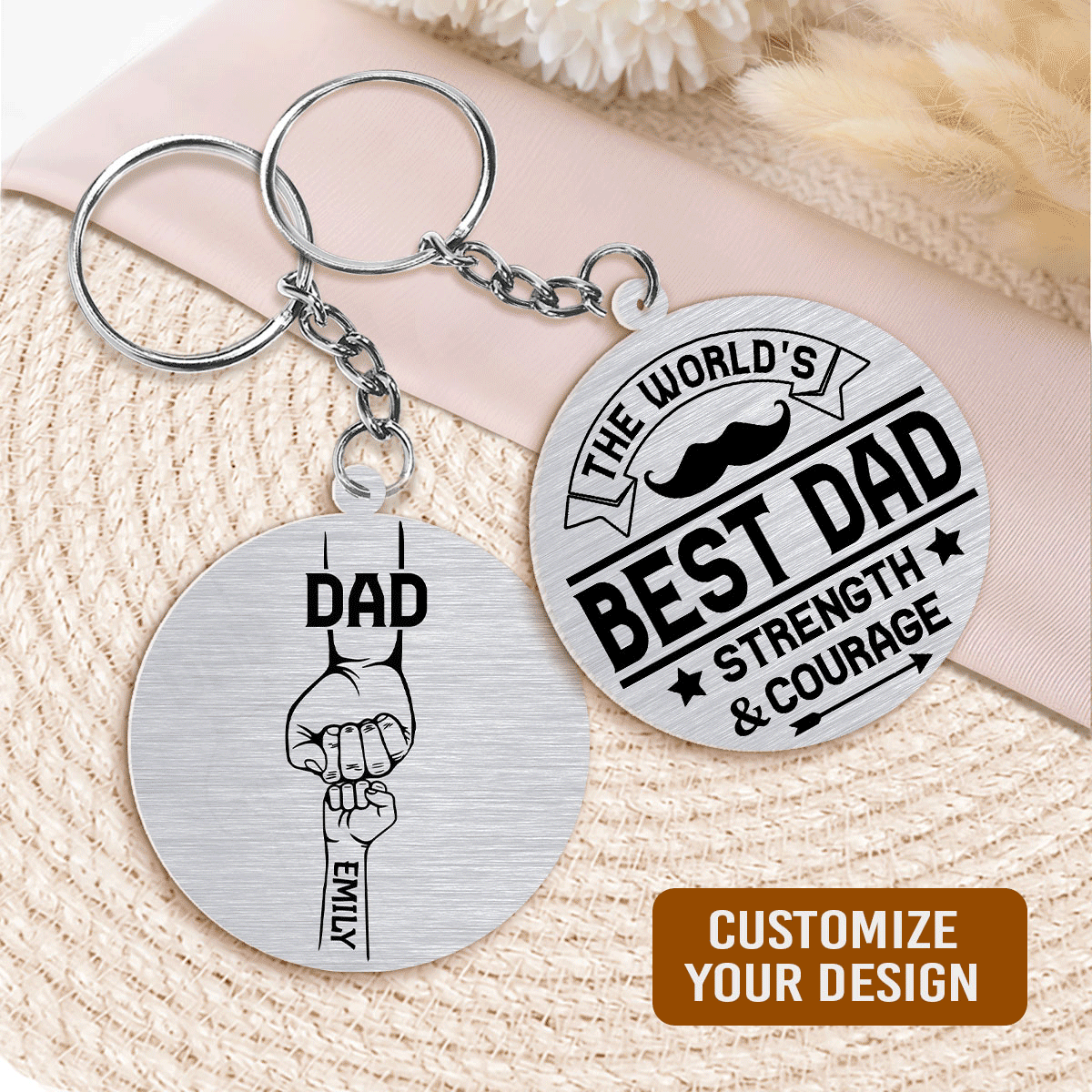 Gift For Dad The World s Best Dad Strength And Courage Personalized gift-for-dad-the-world-s-best-dad-strength-and-courage-personalized