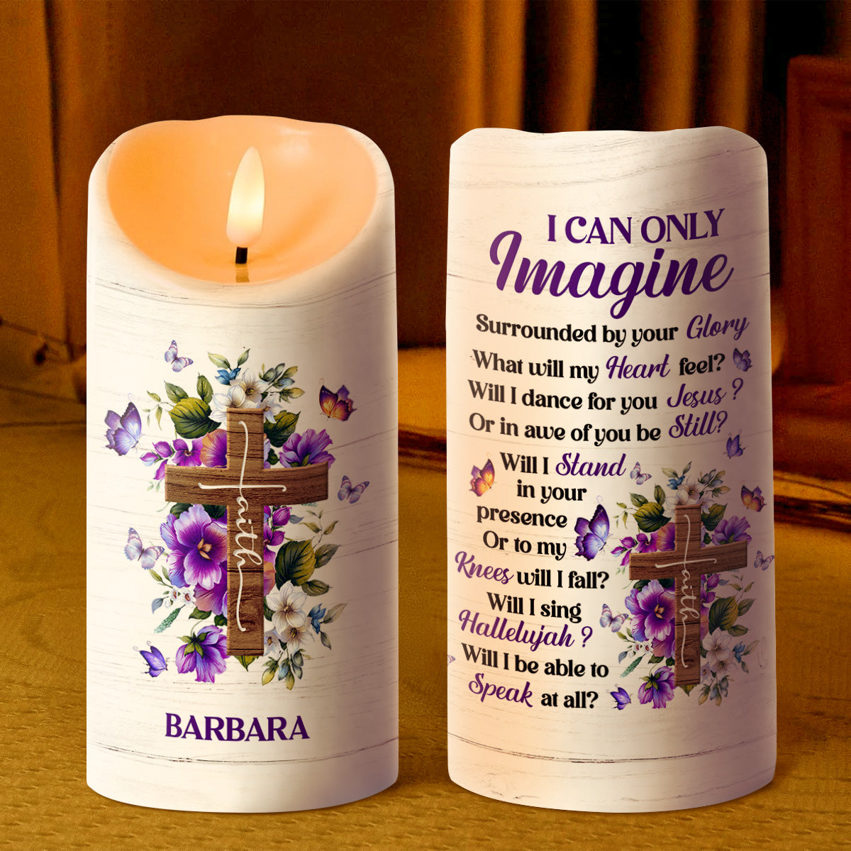 I Can Only Imagine - Personalized Flameless LED Candle