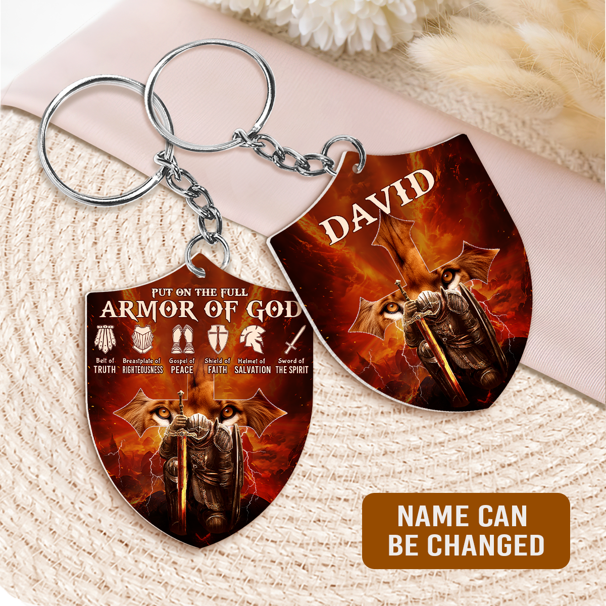 Armor Of God - Personalized Acrylic Keychain FCKCM1059