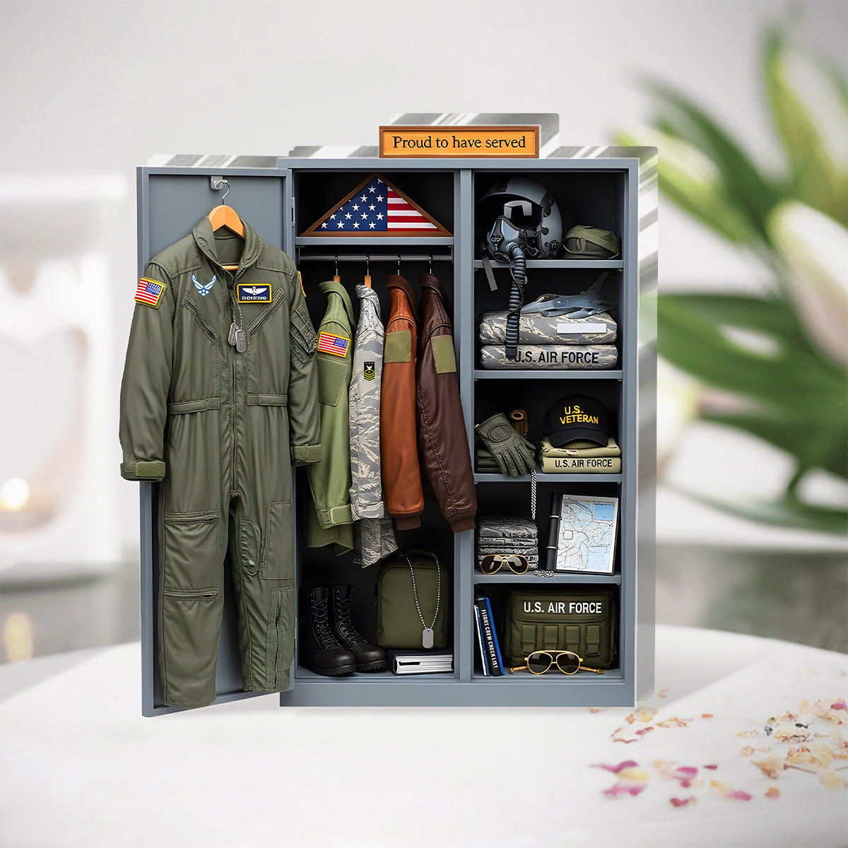 Christmas Military Locker - Personalized Custom Shaped Squared Acrylic Plaque