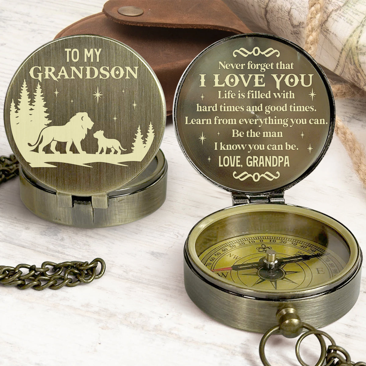 Be The Man I Know You Can Be - Personalized Compass