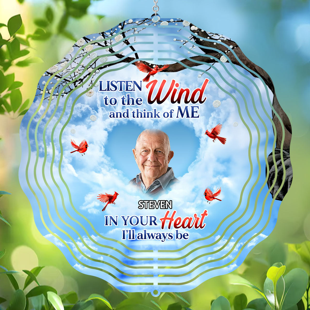 Listen To The Wind - Personalized Memorial Wind Spinners