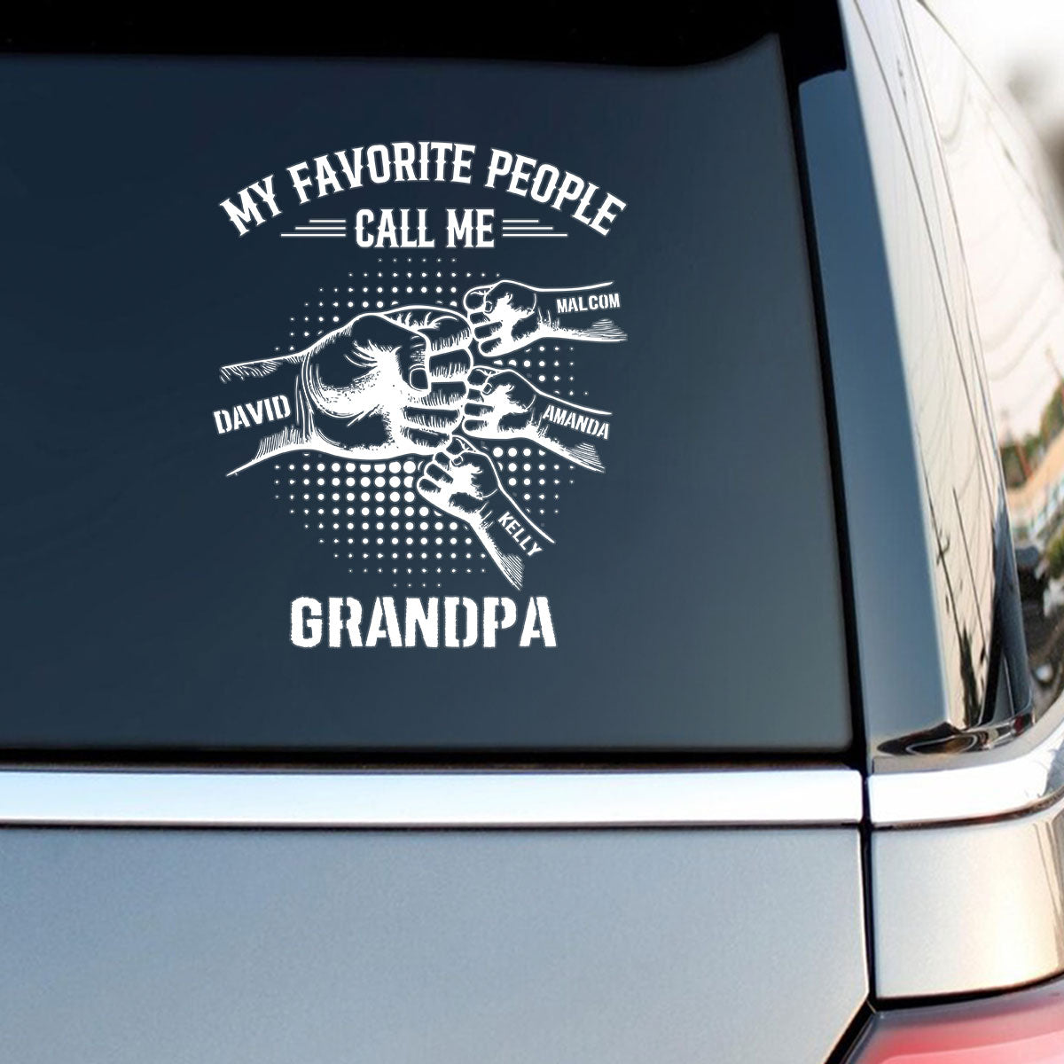 My Favorite People Call Me Grandpa - Personalized Sticker