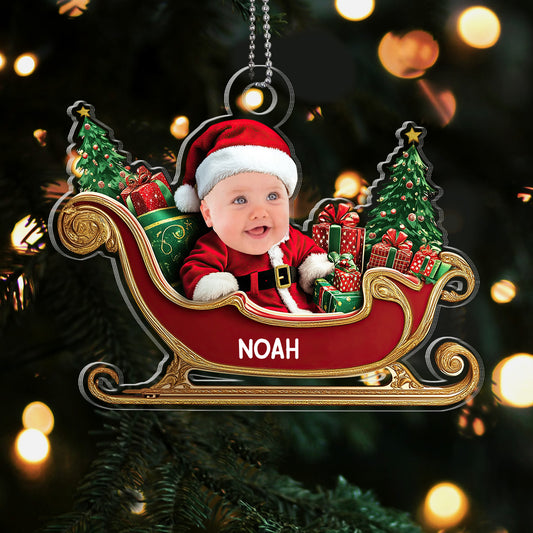 Cute Baby - Personalized 1-Side Acrylic Ornament FCACOLETN2254T