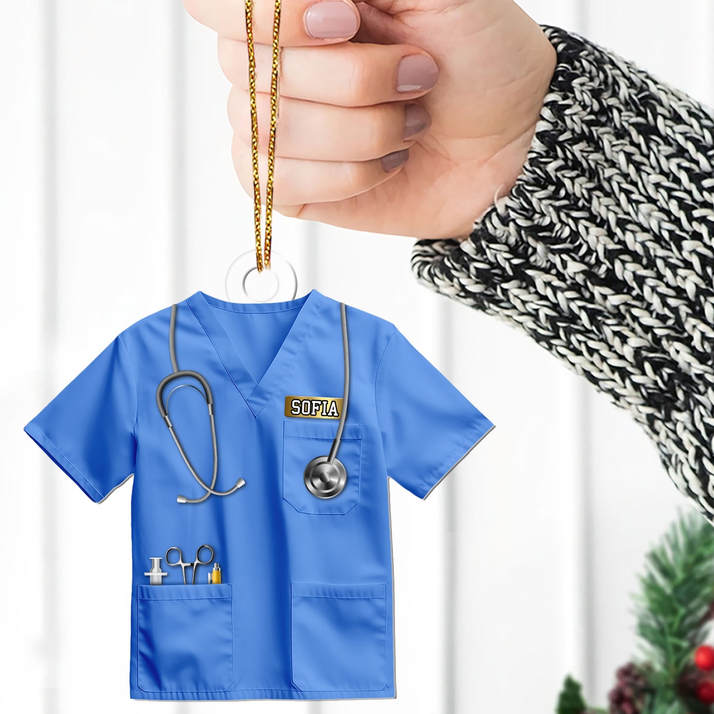 Nurse Uniform - Personalized 1-Side Acrylic Ornament FCACOLEHA2483L