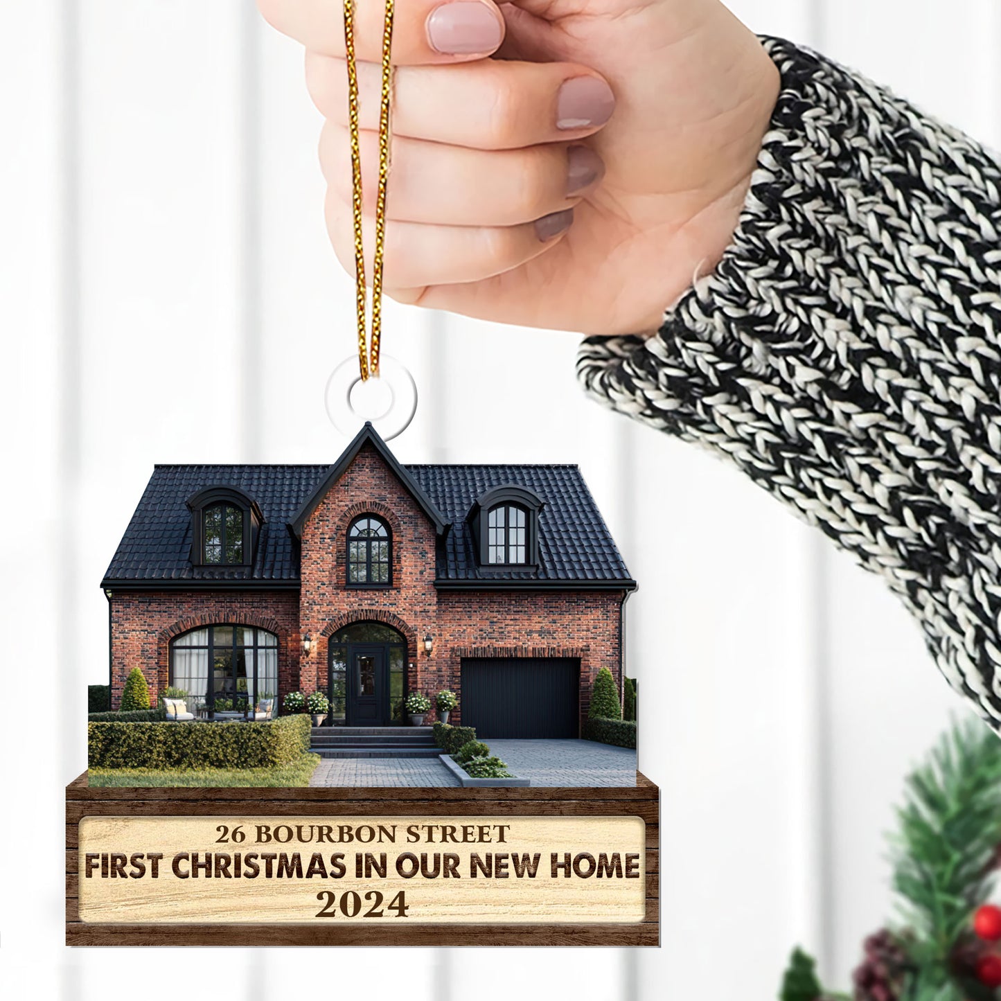 First Christmas In Our New Home - Personalized 1-Side Acrylic Ornament FCACOLEHA2470D