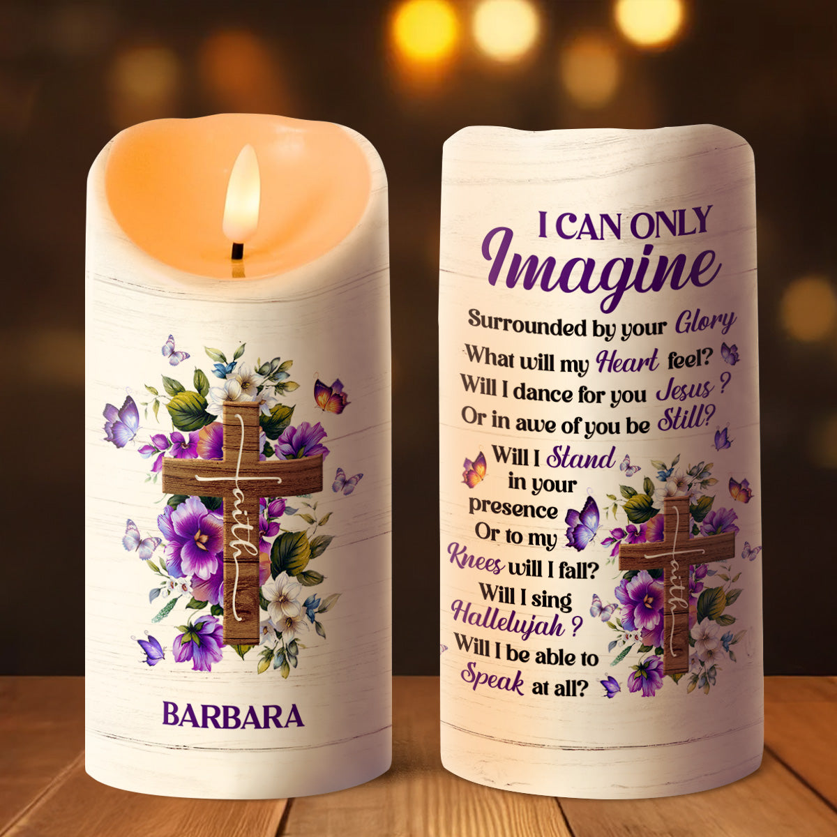I Can Only Imagine - Personalized Flameless LED Candle