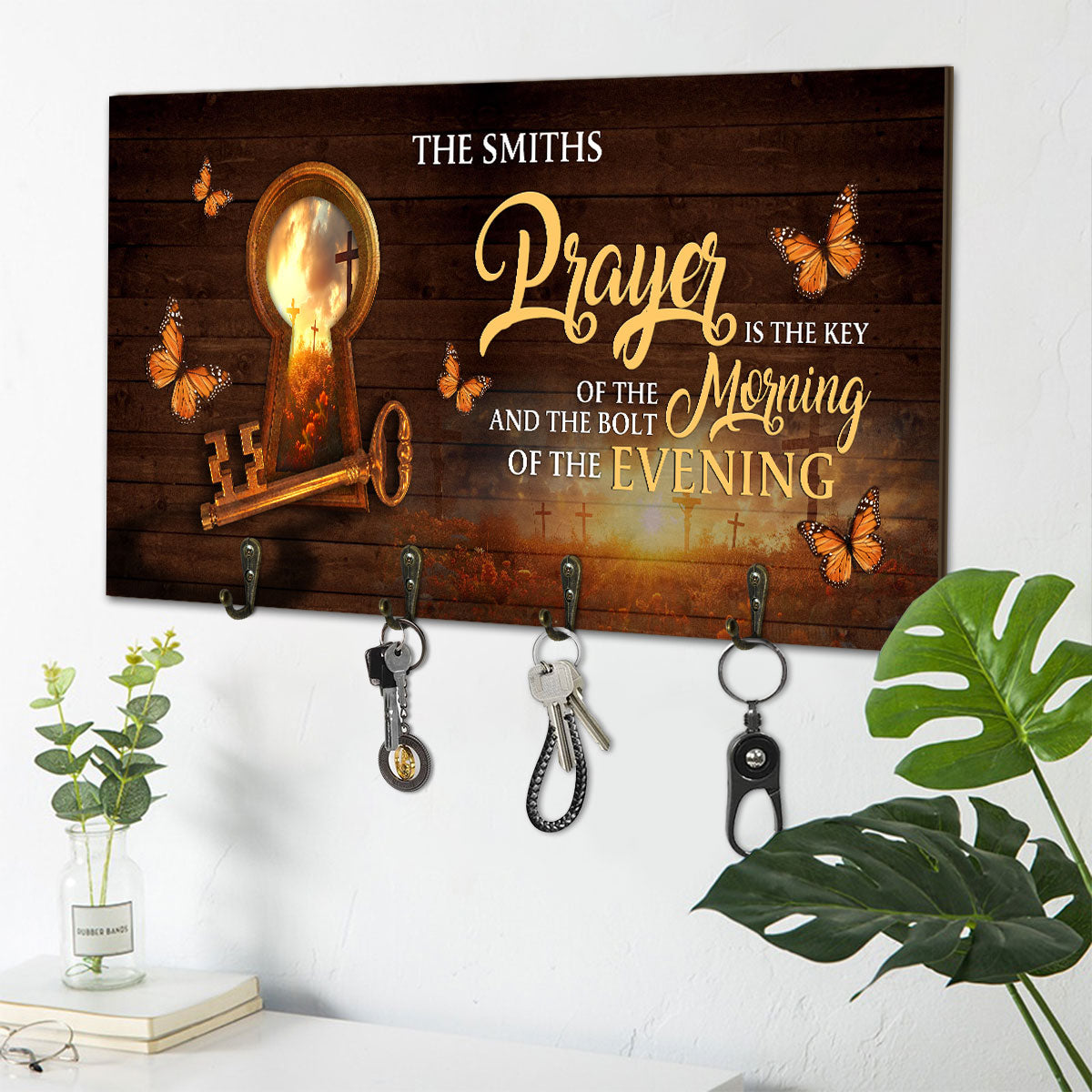 Prayer Is The Key - Personalized Key Holder FCUWKHCSLEPA1741TA