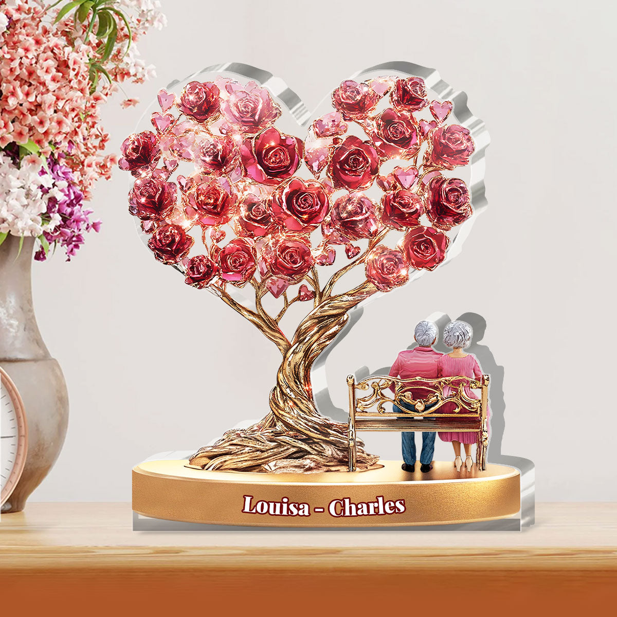 Together We Grow - Personalized Custom Shaped Squared Acrylic Plaque