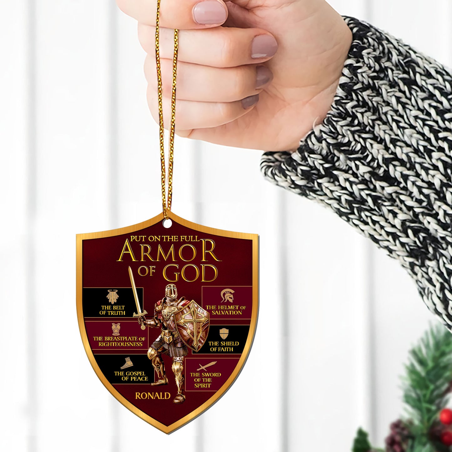 The Gospel Of Peace - Personalized 1-Side Acrylic Ornament FCACOLEH1576TA