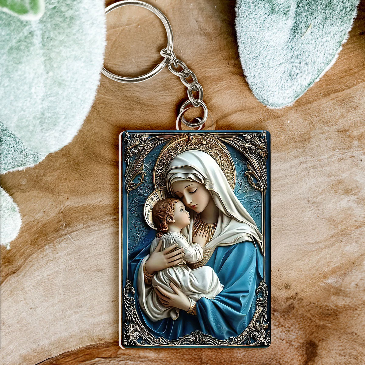 Mary And Jesus - Acrylic Keychain