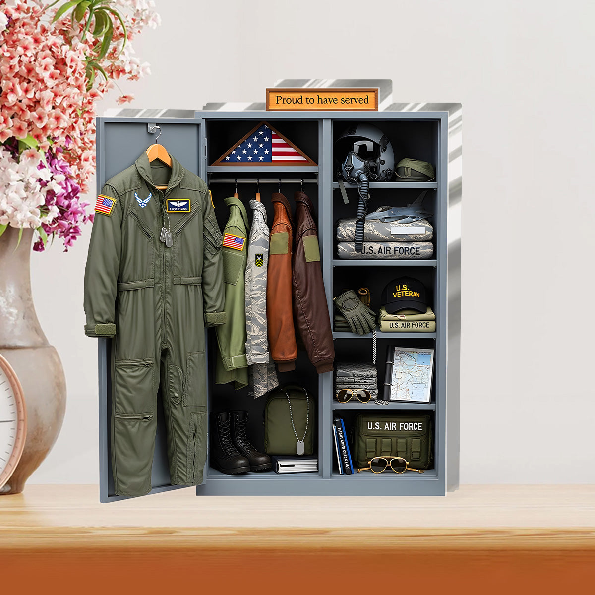 Christmas Military Locker - Personalized Custom Shaped Squared Acrylic Plaque
