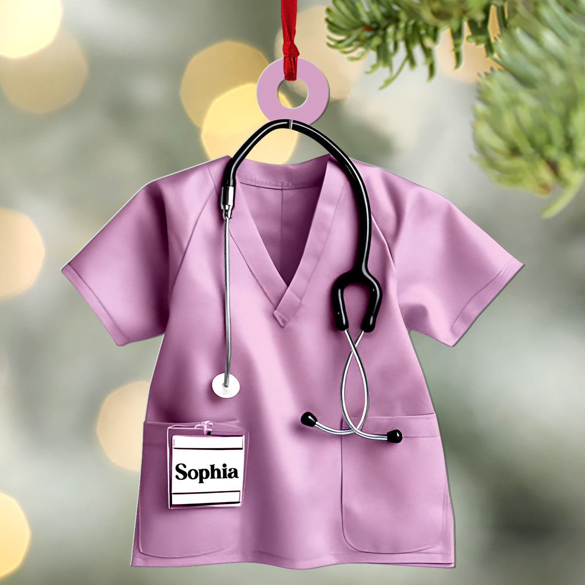 Nurse Christmas 2024 - Personalized 1-Side Acrylic Ornament FCACOLETN2487D