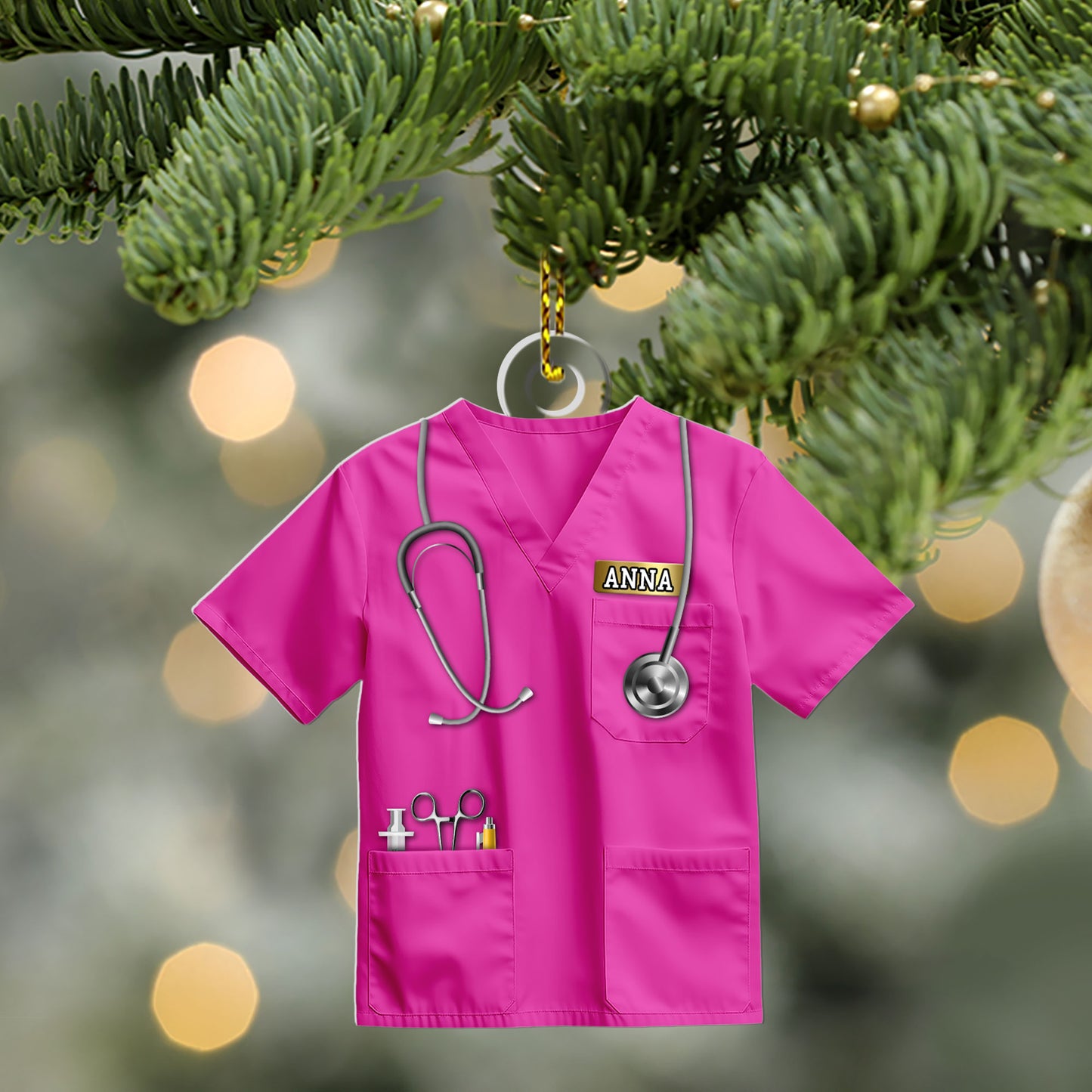 Nurse Uniform - Personalized 1-Side Acrylic Ornament FCACOLEHA2483L