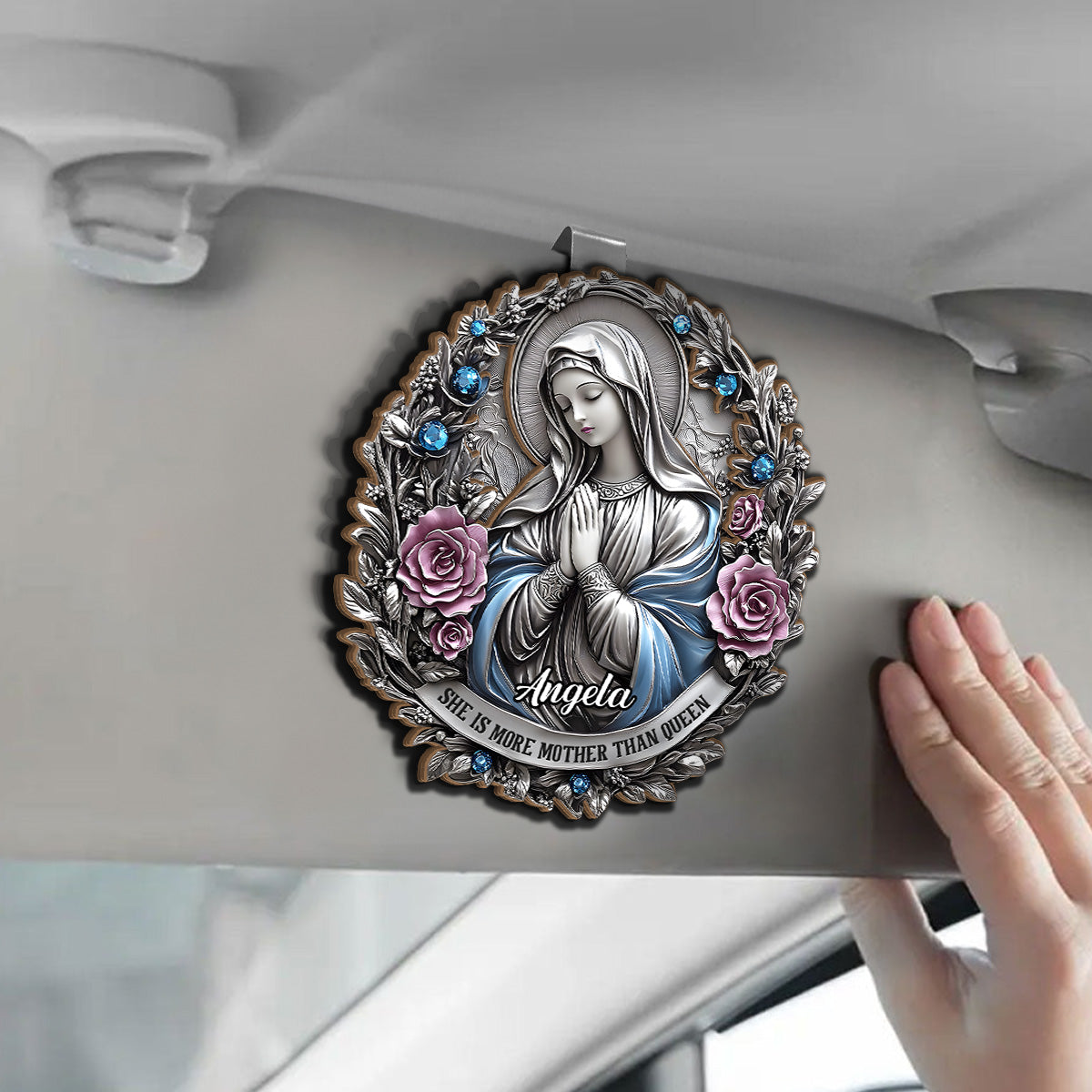 Forever Protected By Mom - Personalized Car Visor Clip