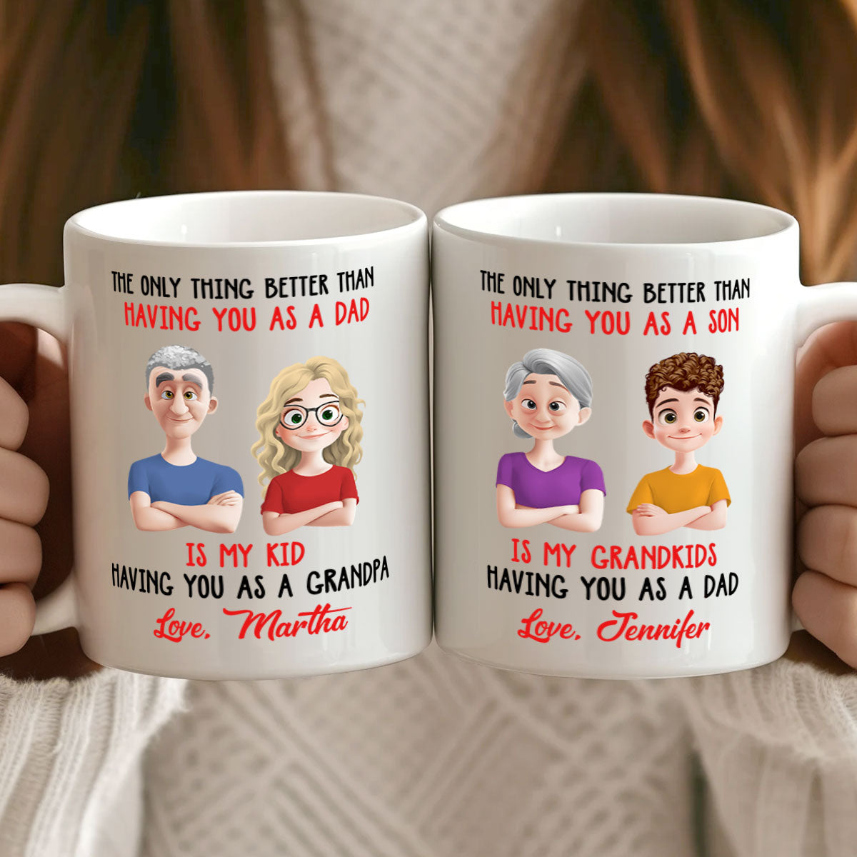 The Only Thing Better Than Having You As A Son - Personalized Ceramic Coffee Mug