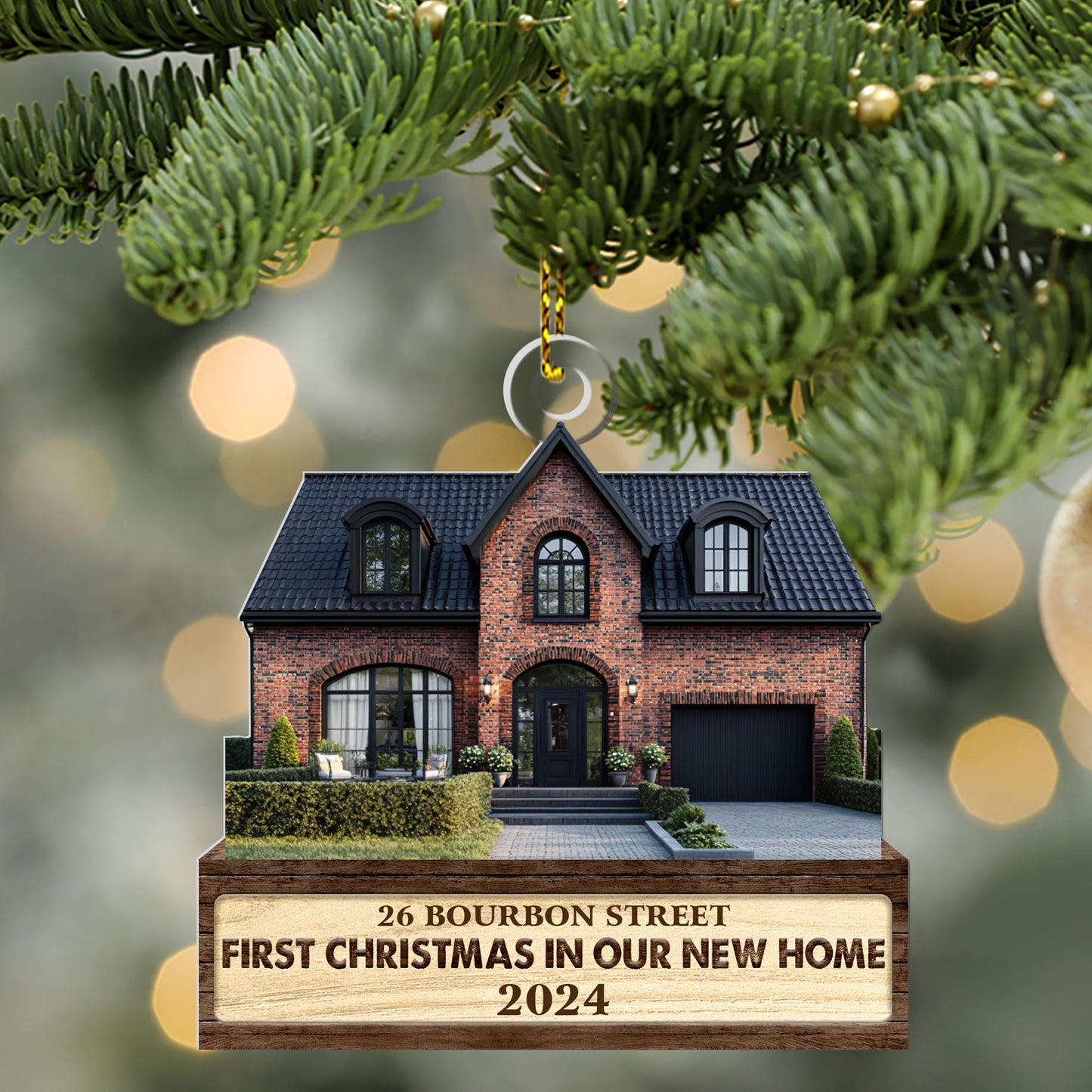 First Christmas In Our New Home - Personalized 1-Side Acrylic Ornament FCACOLEHA2470D