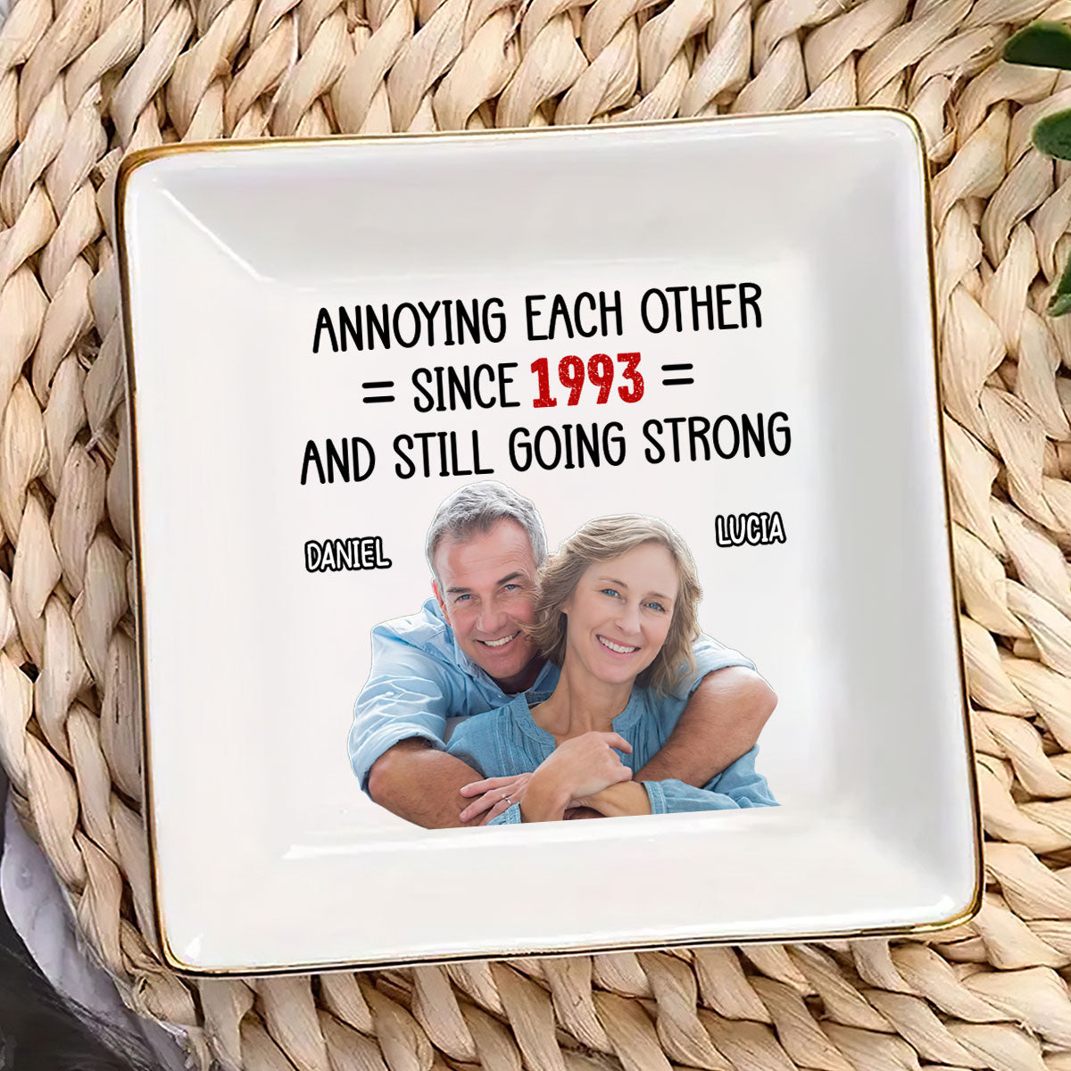 Annoying Each Other Married Couples Funny - Personalized Jewelry Dish