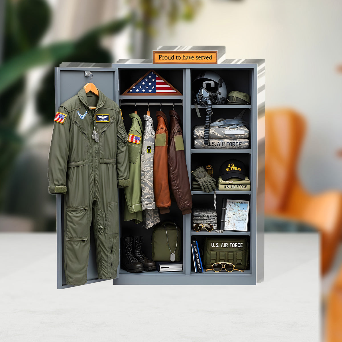Christmas Military Locker - Personalized Custom Shaped Squared Acrylic Plaque
