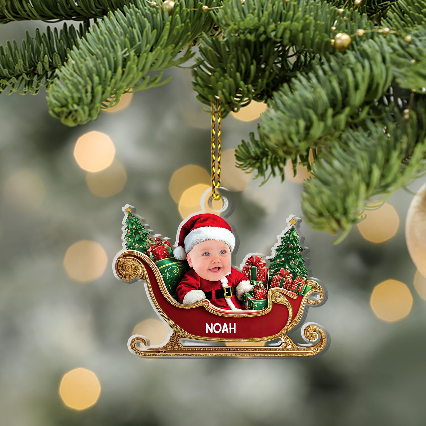 Cute Baby - Personalized 1-Side Acrylic Ornament FCACOLETN2254T