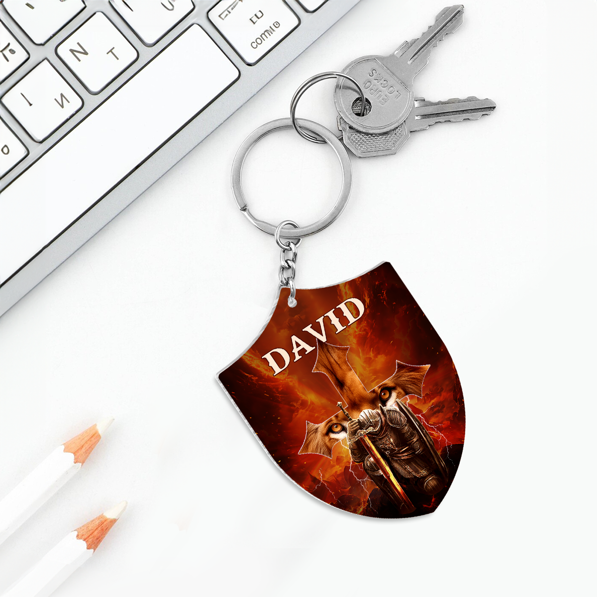 Armor Of God - Personalized Acrylic Keychain FCKCM1059