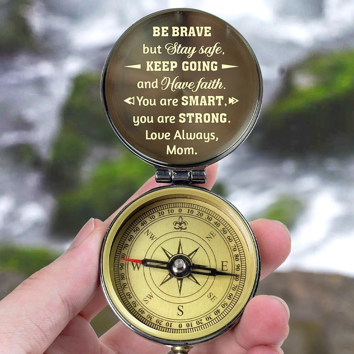 For My Brave Boy - Personalized Compass