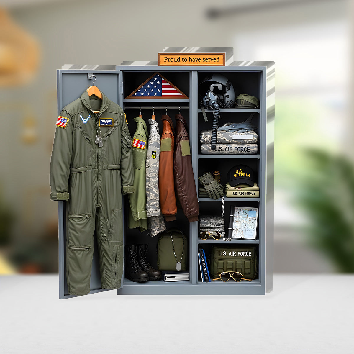 Christmas Military Locker - Personalized Custom Shaped Squared Acrylic Plaque