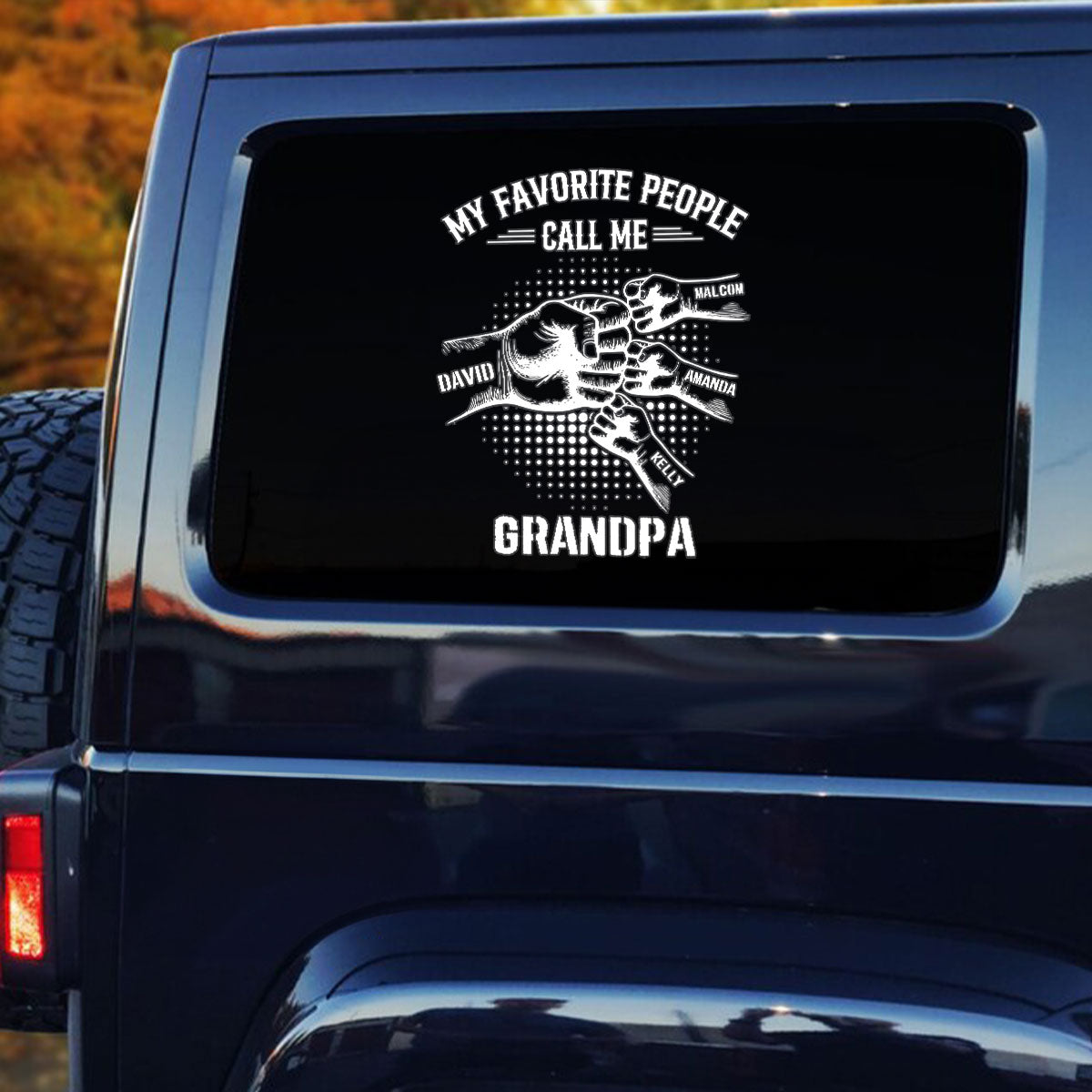My Favorite People Call Me Grandpa - Personalized Sticker