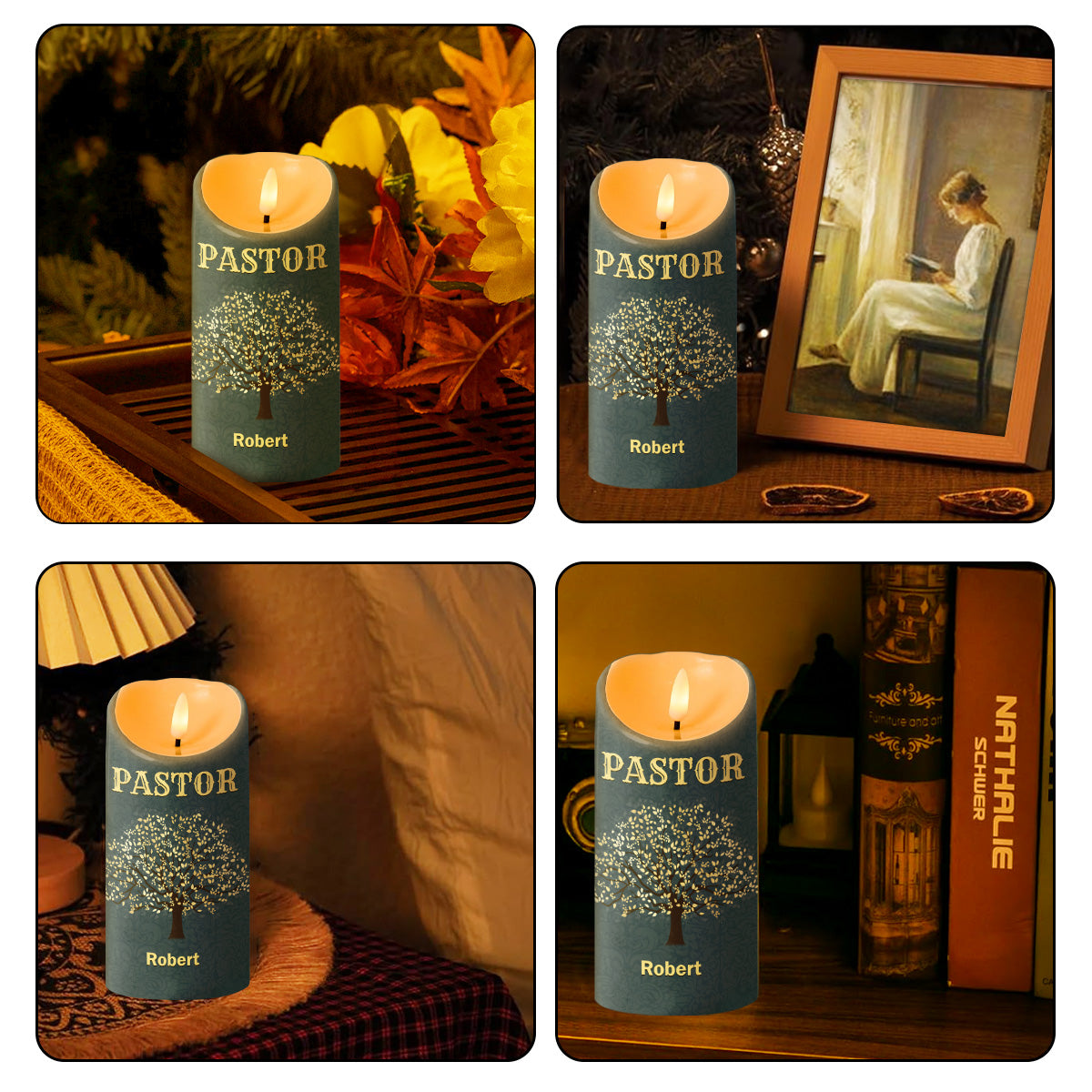 Pastor Appreciation - Personalized Flameless LED Candle