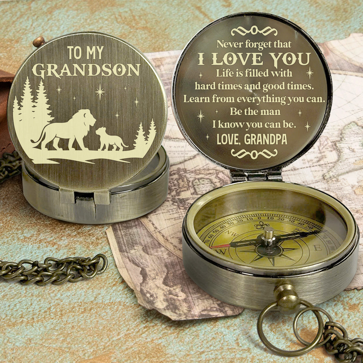 Be The Man I Know You Can Be - Personalized Compass