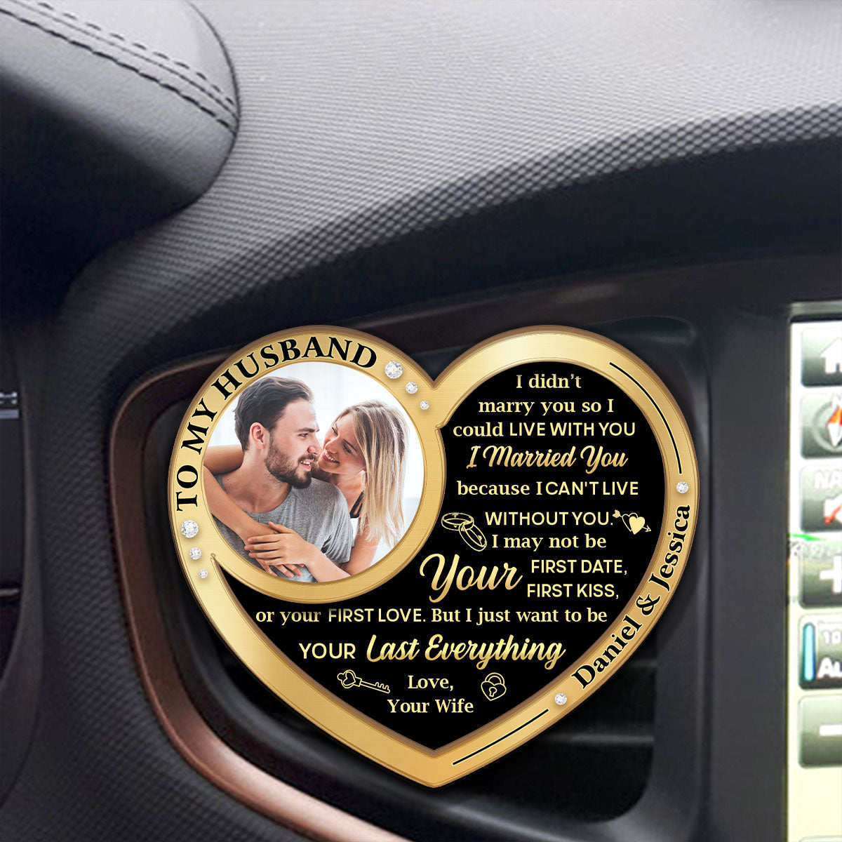 Unshakable Love - Personalized Car Visor Clip