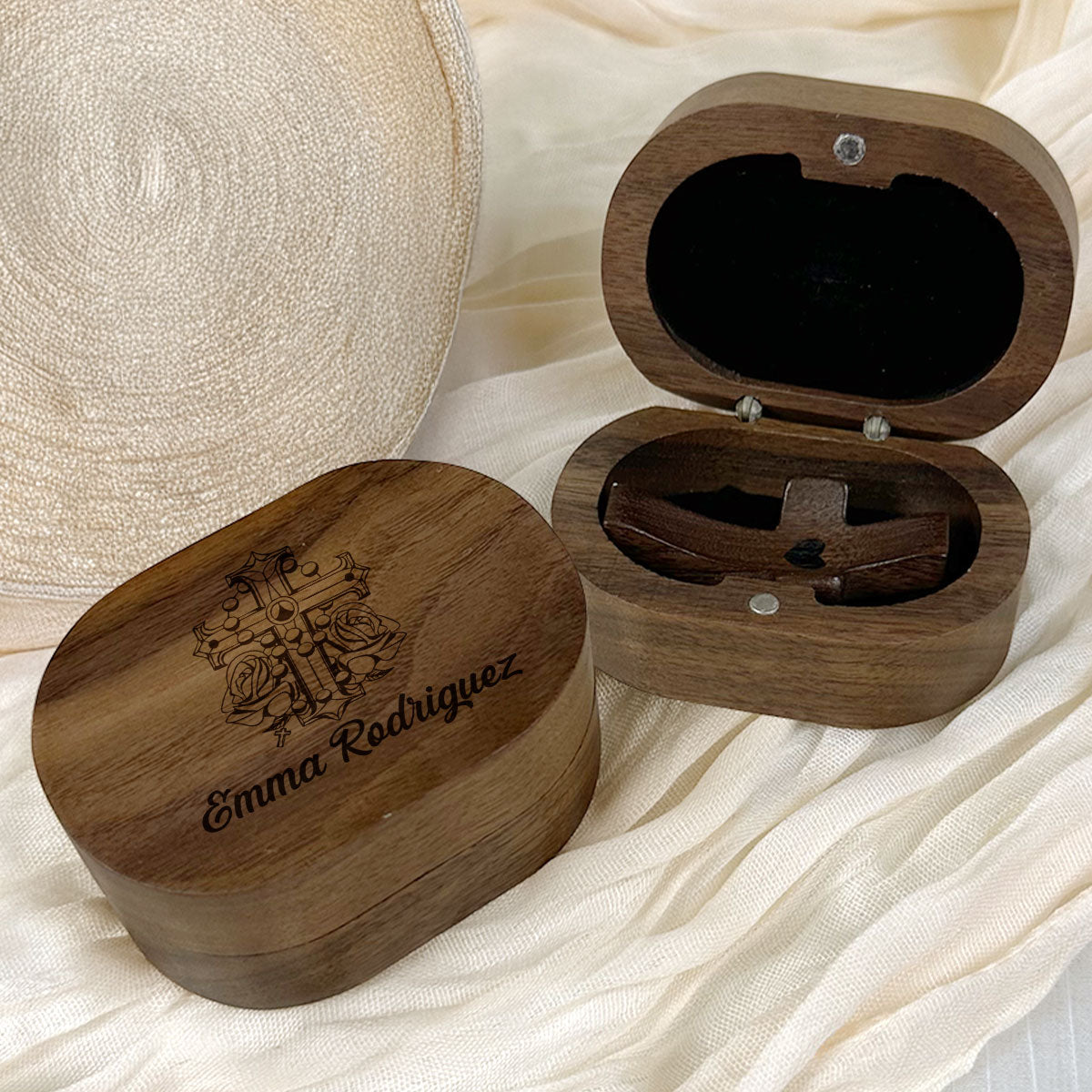 May God Bless You - Personalized Wooden Comfort Cross