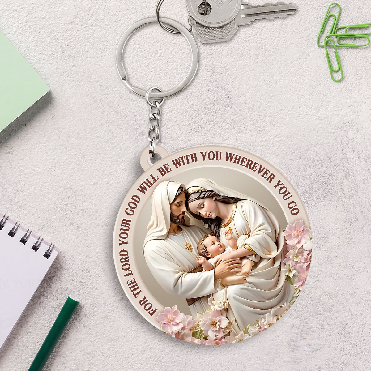 God Is With You Wherever You Go - Acrylic Keychain