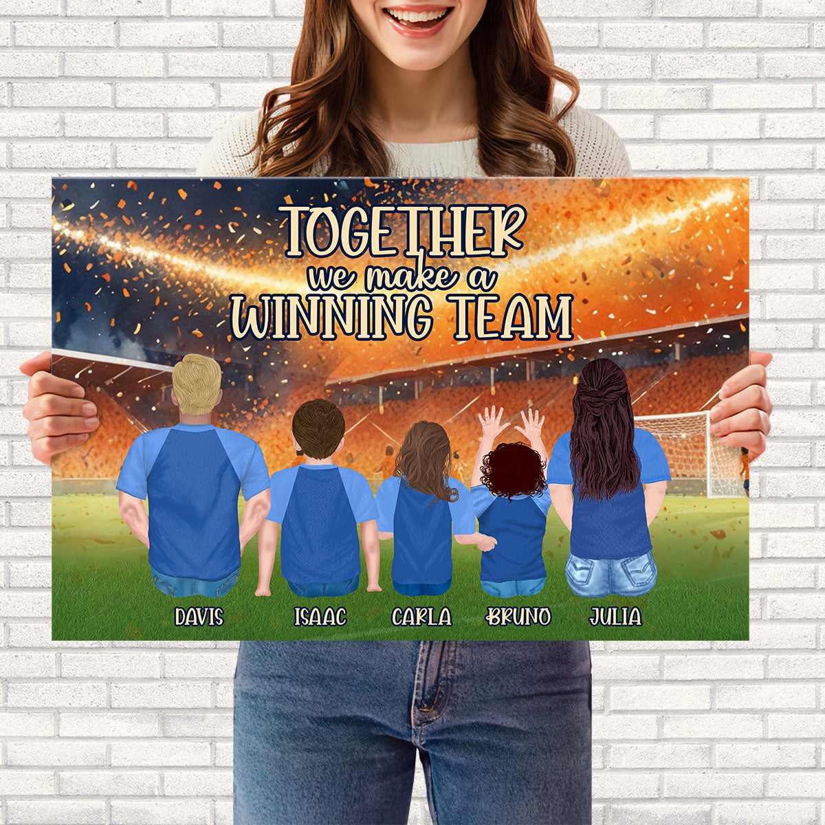Together We Make A Winning Team - Personalized Poster FCPTH892