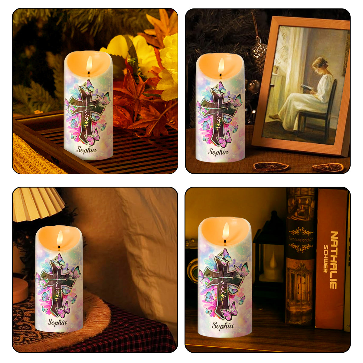 I Can Do All Things Through Christ - Personalized Flameless LED Candle