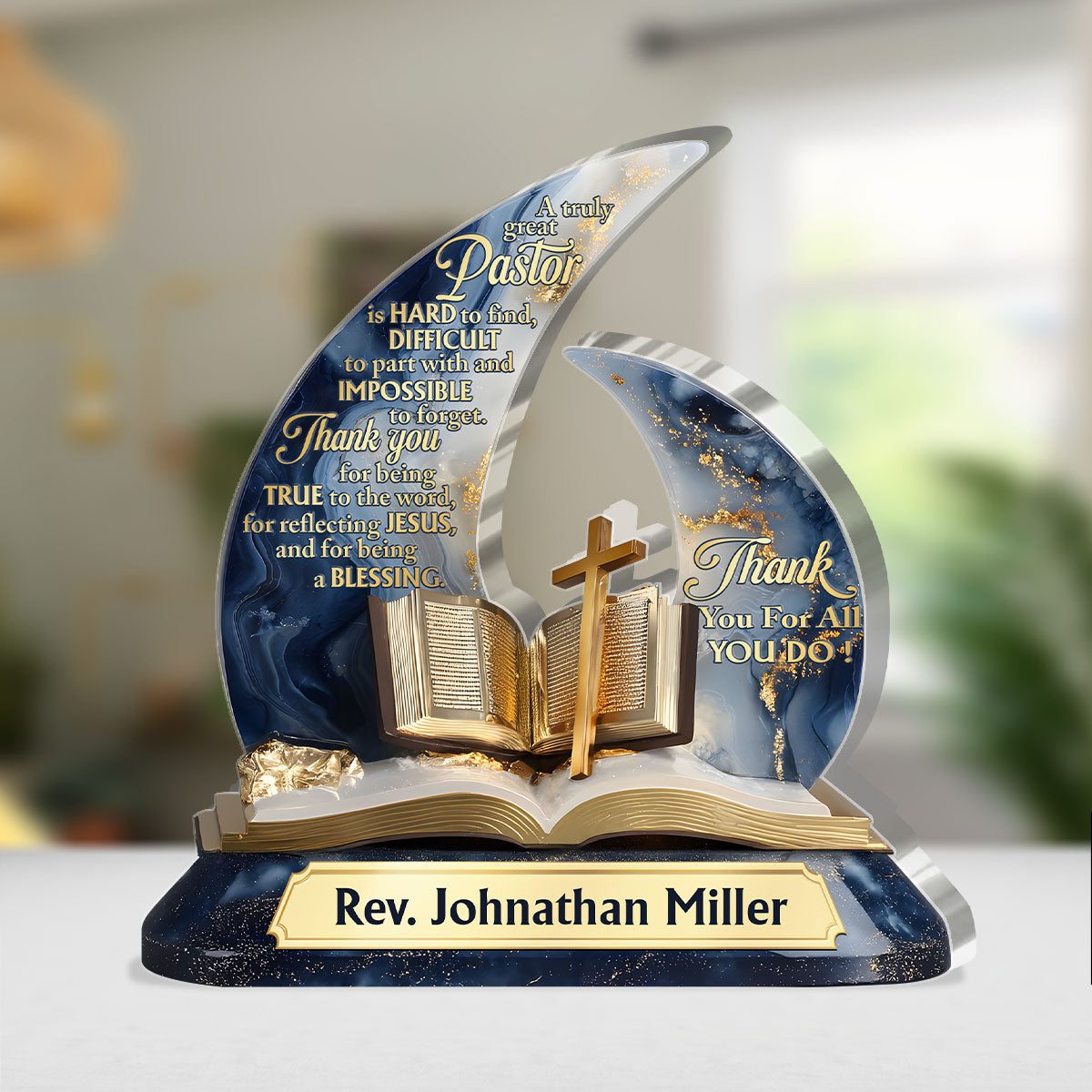 Legacy Of Faith - Personalized Custom Shaped Squared Acrylic Plaque