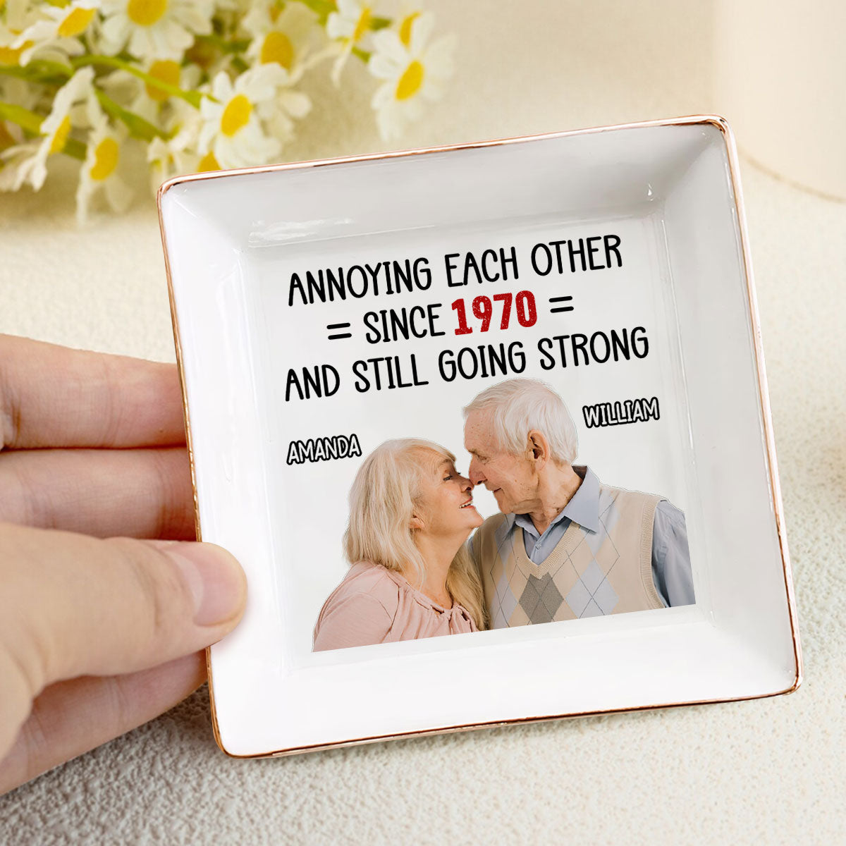 Annoying Each Other Married Couples Funny - Personalized Jewelry Dish