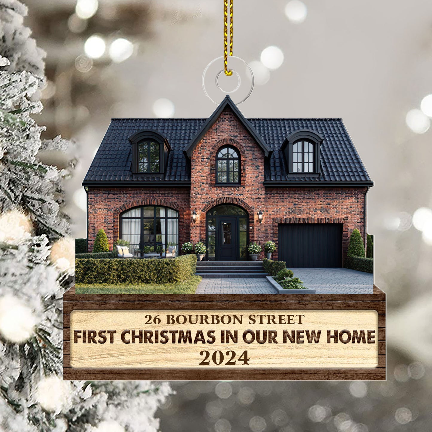 First Christmas In Our New Home - Personalized 1-Side Acrylic Ornament FCACOLEHA2470D