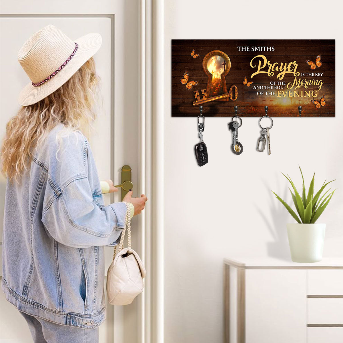 Prayer Is The Key - Personalized Key Holder FCUWKHCSLEPA1741TA